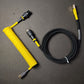 Yellow Black Coiled Cable