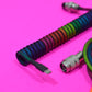 Dark Rainbow Coiled Cable