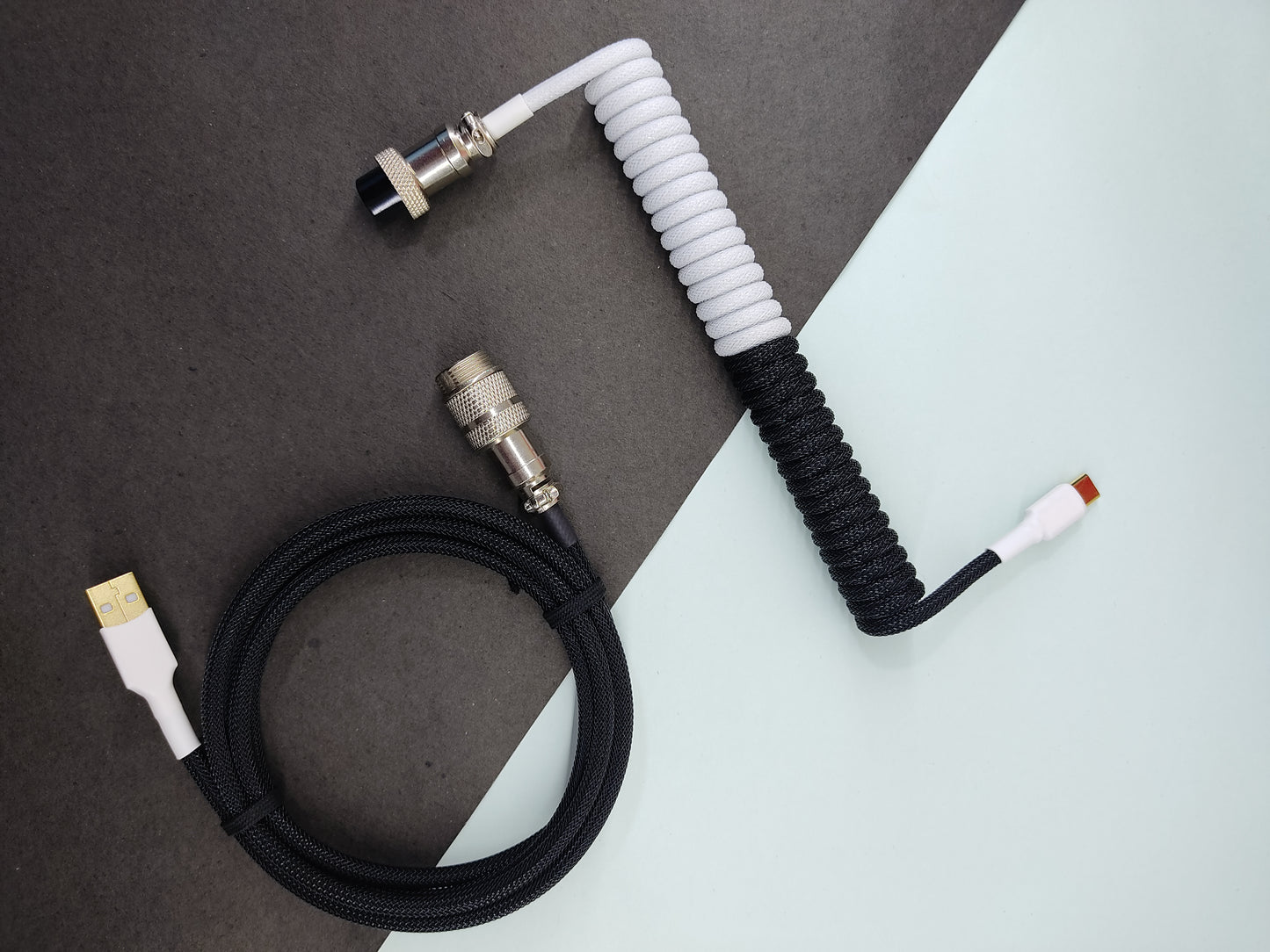 Yin Yang Coiled Cable